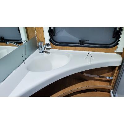 Joint blanc pour lavabo fendt caravan