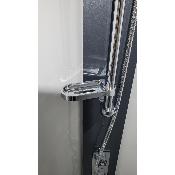 Porte savon chrome pour barre de douche